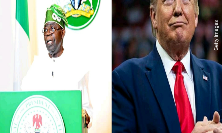 Shugaban kasa Tinubu ya ta ya Trump murnan lashe zaɓe.